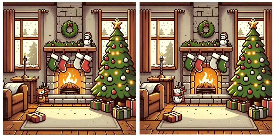 Trebuie să găsești 5 diferențe în 9 secunde: un puzzle distractiv pentru cei mai atenți oameni