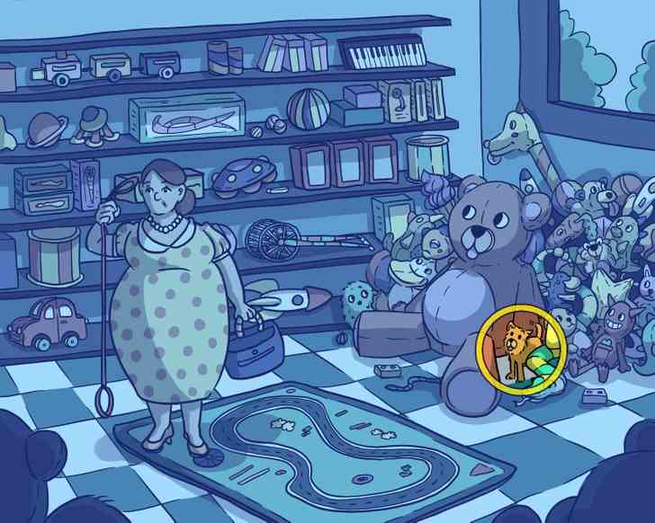 Doar câțiva o pot face: doar un detectiv adevărat poate găsi un cățel în 13 secunde