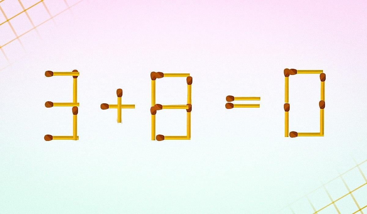 Trebuie să eliminați 2 potriviri pentru ca egalitatea să fie corectă: un test IQ Trebuie să eliminați 2 potriviri pentru ca egalitatea să fie corectă: un test IQ