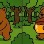 Test IQ: găsiți 3 diferențe într-o imagine a unui urs cu miere în 33 de secunde Test IQ: găsiți 3 diferențe într-o imagine a unui urs