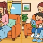 Test IQ: găsiți 3 diferențe într-o imagine cu o mamă și fiul ei în 51 de secunde Test IQ: găsiți 3 diferențe într-o imagine cu o mamă