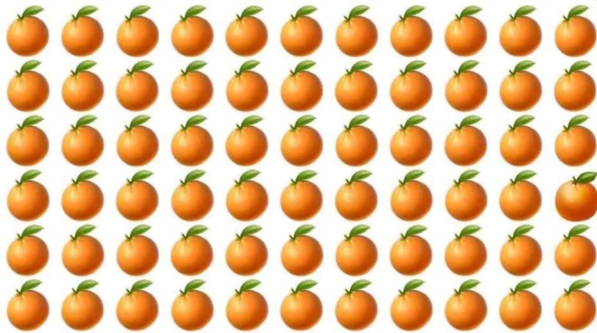 O portocală este diferită de celelalte 