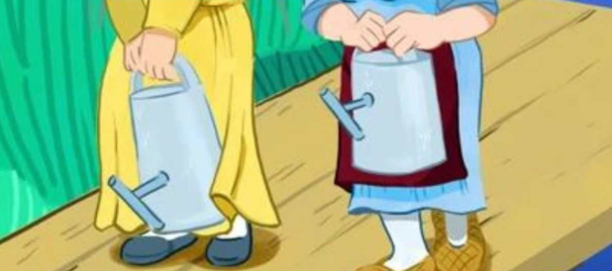 După cum s-a dovedit, femeile au tras aceeași cantitate de apă pentru irigații / drawn by Brightside.com