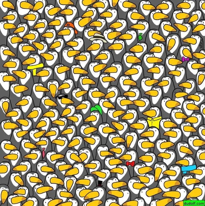 Un puzzle pentru megabrainici: doar câțiva vor găsi pinguinul în 30 de secunde