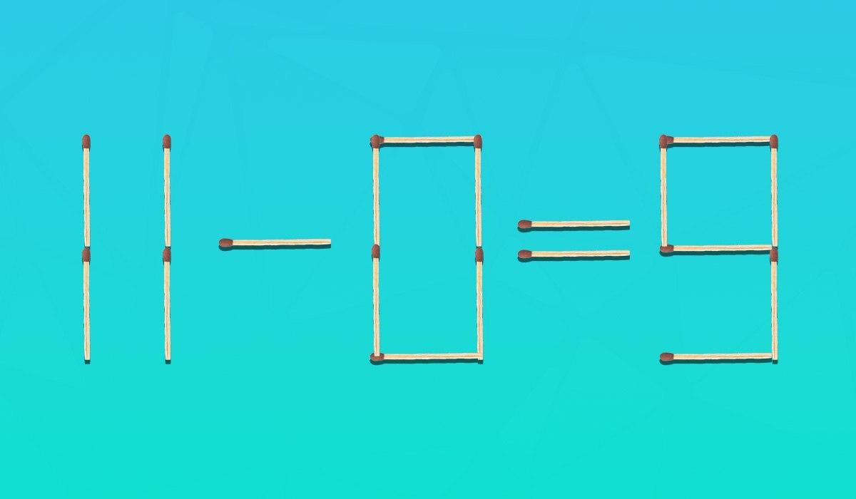 Trebuie să mutați două chibrituri pentru a corecta egalitatea