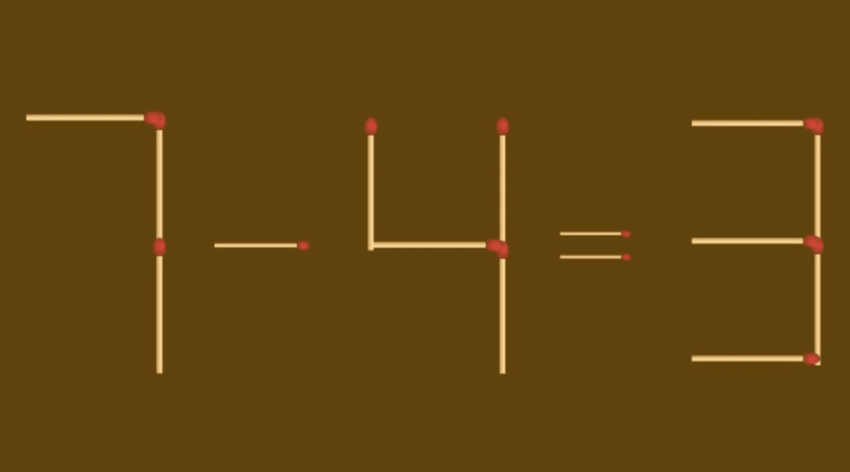 Dacă rearanjezi corect câteva chibrituri, poți rezolva puzzle-ul / imagine de pe fresherslive.com